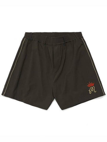 MALBON BUDWEISER PLAYER TRICOAT SHORT PANTS GREEN - MALBON GOLF - BALAAN 1