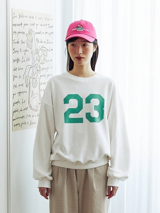 23 Print Sweatshirt Ivory - KOOKEESEE - BALAAN 5