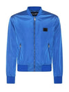 Medal Plaque Bomber Jacket Blue - DOLCE&GABBANA - BALAAN 1