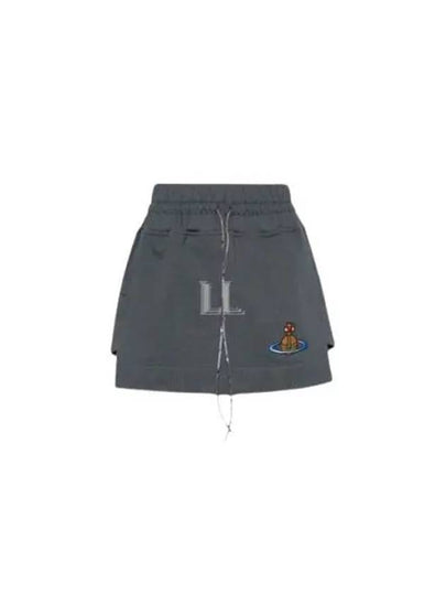 Logo A-Line Skirt Grey - VIVIENNE WESTWOOD - BALAAN 2