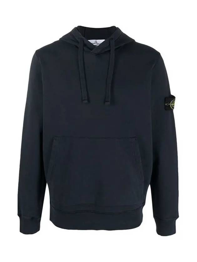 Wappen Patch Cotton Hoodie Navy - STONE ISLAND - BALAAN 2