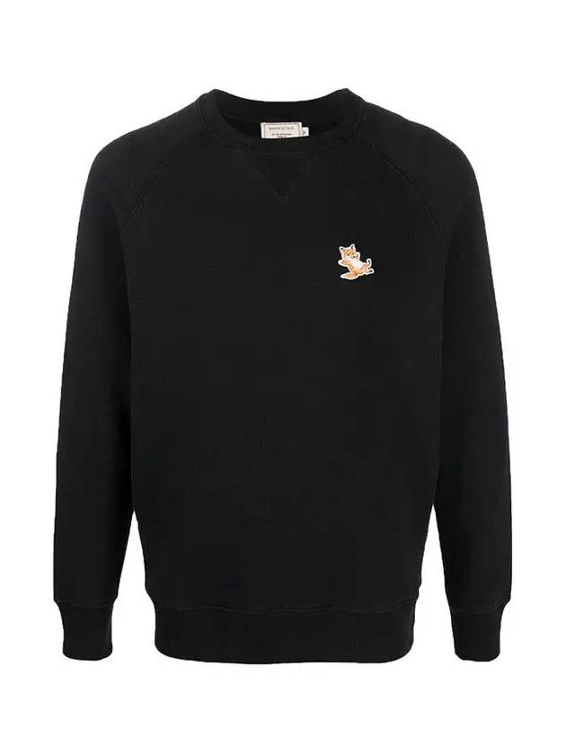 Chillax Fox Patch Classic Sweatshirt Black - MAISON KITSUNE - BALAAN 3