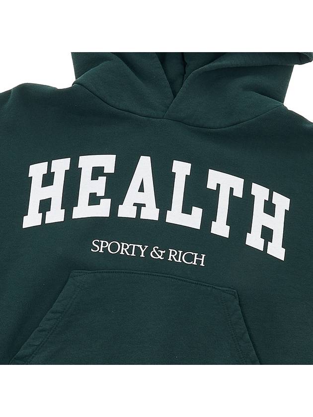 HEALTH IVY CROPPED HOODIE FOREST WHITE - SPORTY & RICH - BALAAN 6