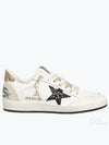 Ball Star Gold Tab Leather Low Top Sneakers White - GOLDEN GOOSE - BALAAN 2