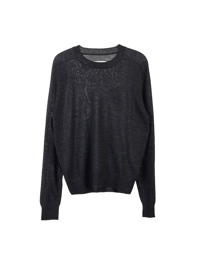 Women's Back Stitched Wool Knit Top Grey - MAISON MARGIELA - BALAAN 1