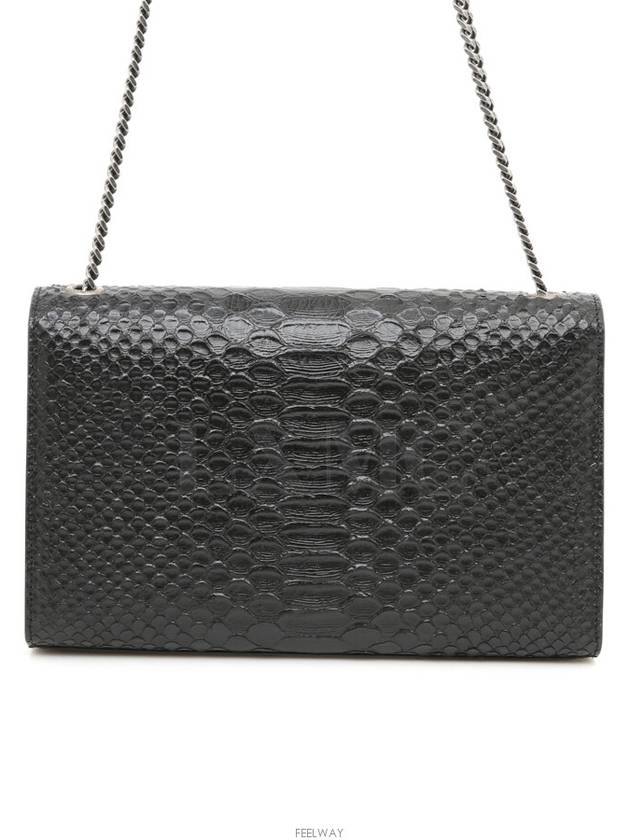 Black Kate Python Chain Shoulder Crossbag 419374 - SAINT LAURENT - BALAAN 4