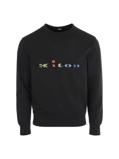 Logo Print Sweatshirt Black - KITON - BALAAN 1