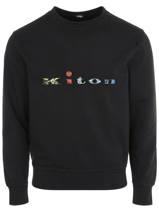 Logo Sweatshirt Black - KITON - BALAAN 1