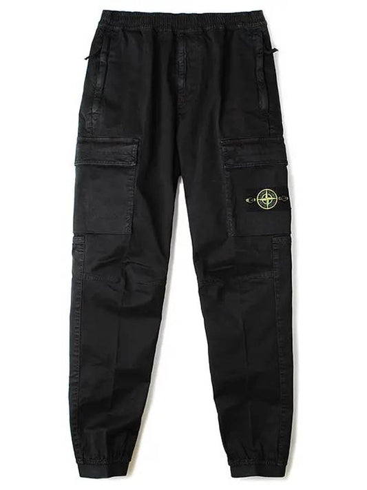 Wappen Patch Cargo Track Pants Black - STONE ISLAND - BALAAN 2