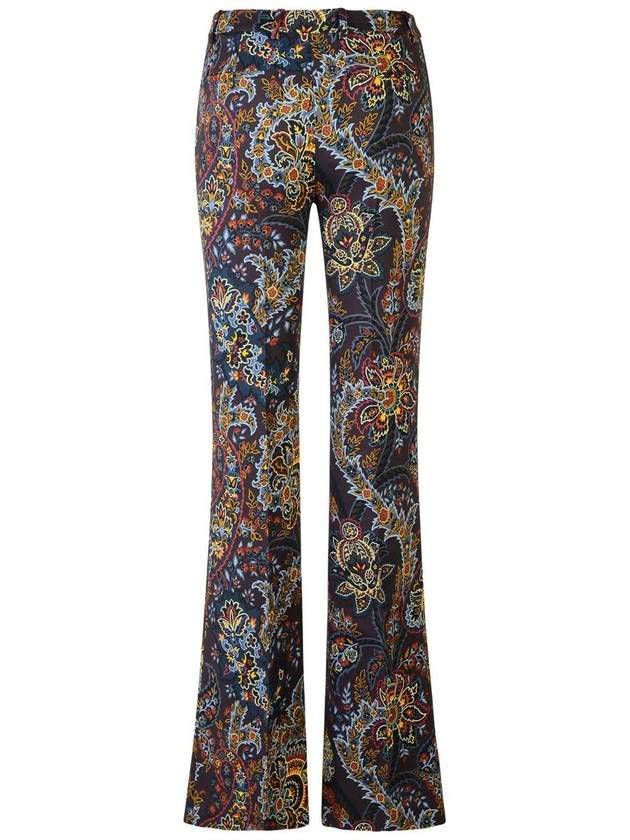 Etro Brown Viscose Trousers - ETRO - BALAAN 3