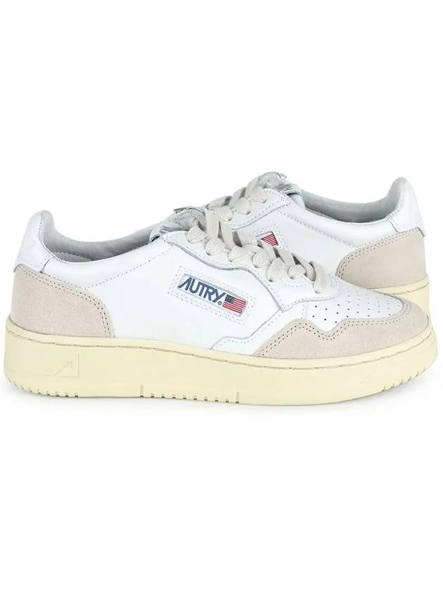 Medalist Goatskin Low Top Sneakers White - AUTRY - BALAAN 3