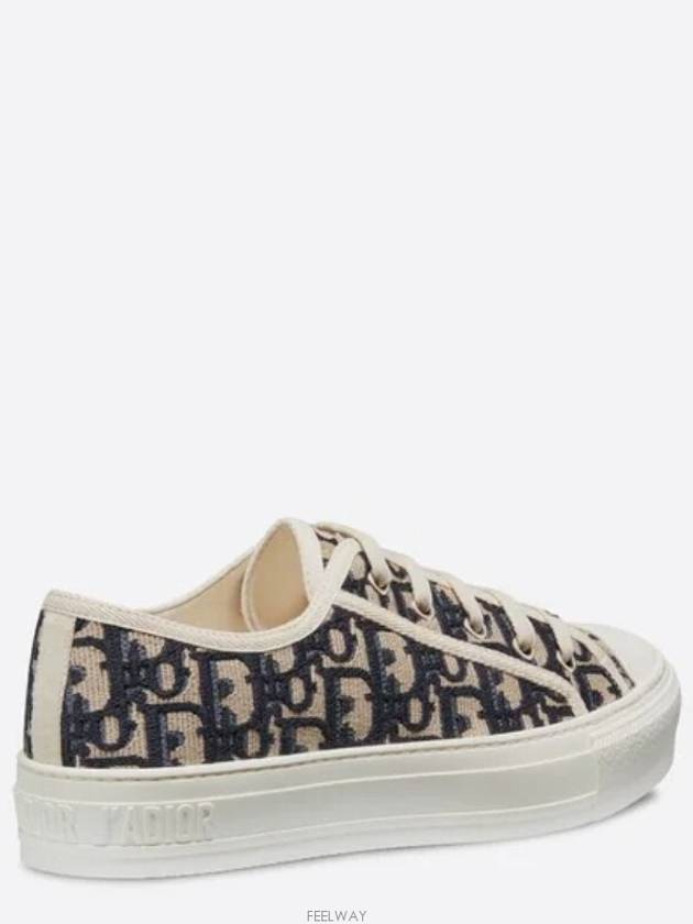 Walk'N'Dior Oblique Low Top Sneakers Navy - DIOR - BALAAN 5