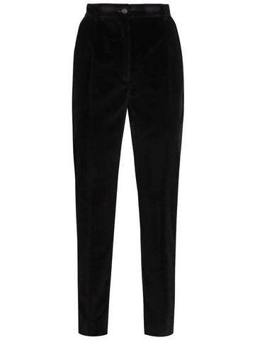 Dolce & Gabbana Velvet Trousers - DOLCE&GABBANA - BALAAN 1