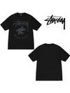 Beach Roots Pigment Dyed Cotton Short Sleeve T-Shirt Black - STUSSY - BALAAN 2