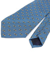 100 silk blue GG pattern tie - GUCCI - BALAAN 4