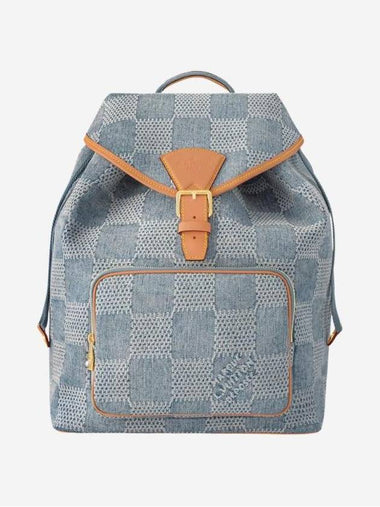 Montsouris Damier Backpack Blue - LOUIS VUITTON - BALAAN 1