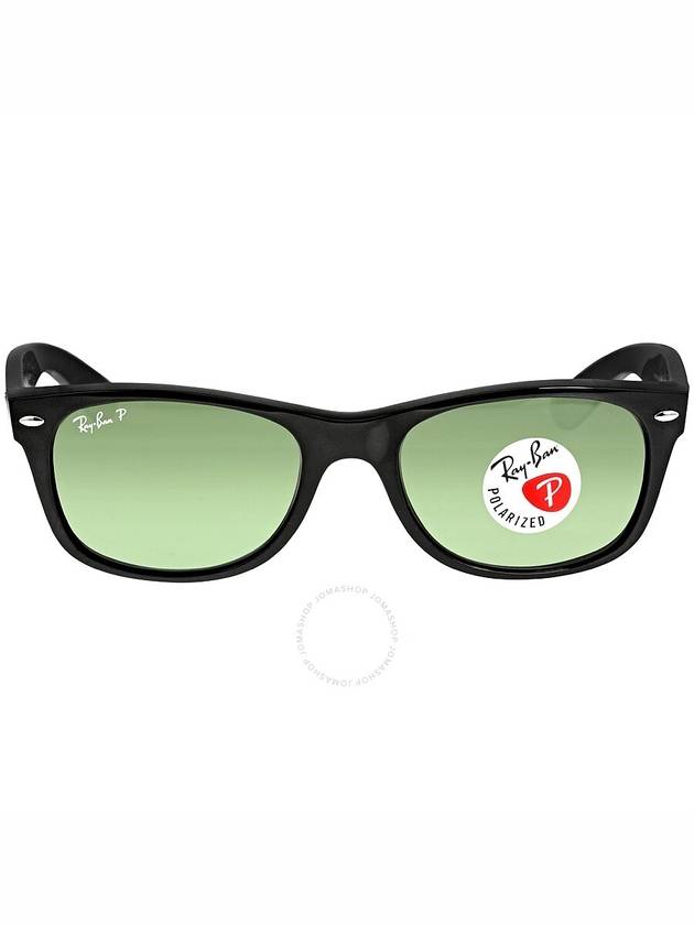 Ray Ban New Wayfarer Classic Polarized Green Unisex Sunglasses RB2132 901/58 52 - RAY-BAN - BALAAN 1