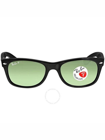 Ray Ban New Wayfarer Classic Polarized Green Unisex Sunglasses RB2132 901/58 52 - RAY-BAN - BALAAN 1