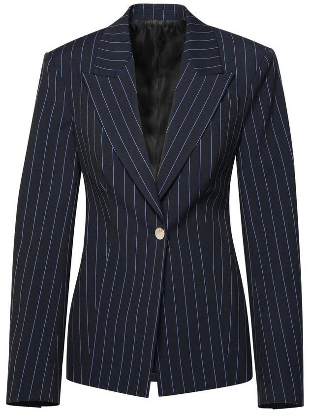 The Attico Midnight Blue Polyester Blend Blazer - THE ATTICO - BALAAN 1