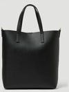 Shopping Toy Supple Leather Tote Bag Black - SAINT LAURENT - BALAAN 5