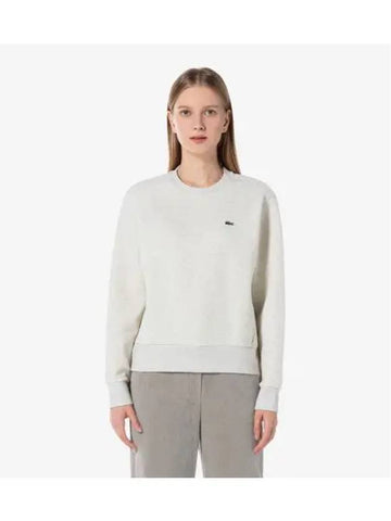 Women s Technical Crew Neck Sweatshirt Oatmeal - LACOSTE - BALAAN 1