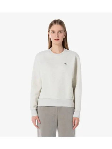 Women s Technical Crew Neck Sweatshirt Oatmeal - LACOSTE - BALAAN 1