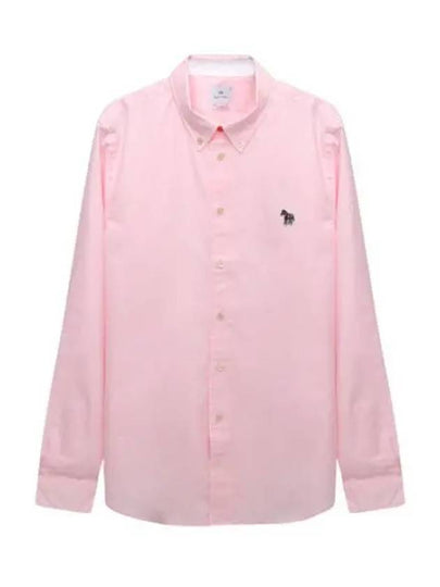 Zebra Patch Long Sleeve Shirt Light Pink - PAUL SMITH - BALAAN 2