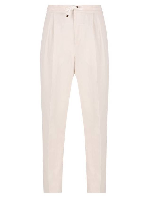 Brunello Cucinelli Trousers Beige - BRUNELLO CUCINELLI - BALAAN 1