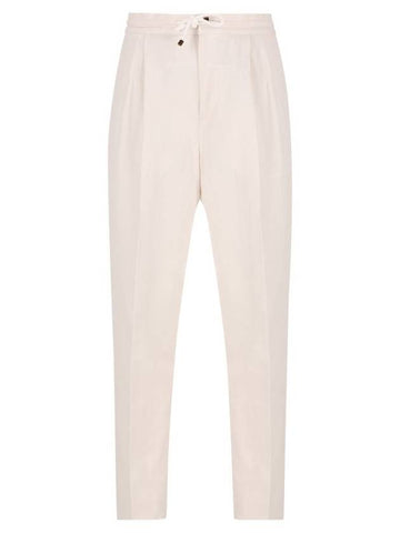 Brunello Cucinelli Trousers Beige - BRUNELLO CUCINELLI - BALAAN 1