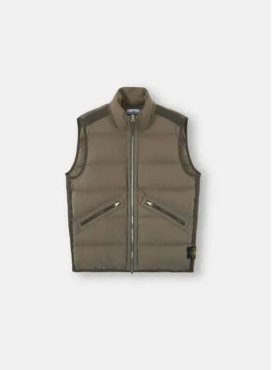 Seamless Tunnel Nylon Down Vest Green - STONE ISLAND - BALAAN 2