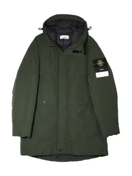 Micro twill down hooded parka jumper men s padding - STONE ISLAND - BALAAN 1