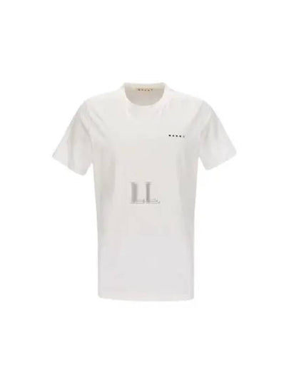 Logo Cotton Short Sleeve T-Shirt White - MARNI - BALAAN 2