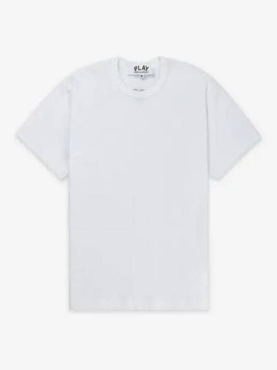 Signature Heart Patch Short Sleeve T Shirt White - COMME DES GARCONS PLAY - BALAAN 2