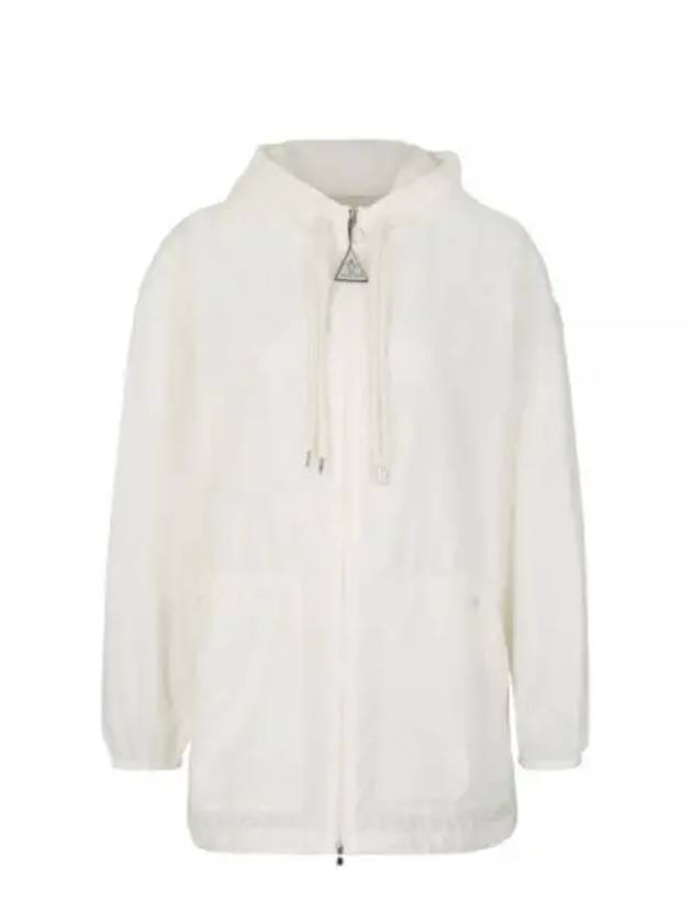 Women's Iole Logo Patch Windbreaker White - MONCLER - BALAAN 2