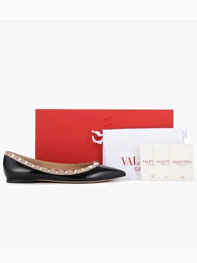 Women's Rockstud Flats Black - VALENTINO - BALAAN 5