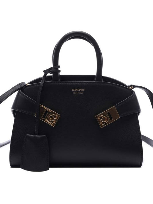 Hug Mini Bag Black - SALVATORE FERRAGAMO - BALAAN 2