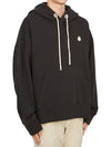 Logo Patch Hoodie Black - MONCLER - BALAAN 4