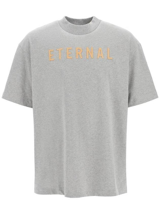Men's Eternal ETERNAL Crew Neck Short Sleeve T-Shirt Gray - FEAR OF GOD - BALAAN.