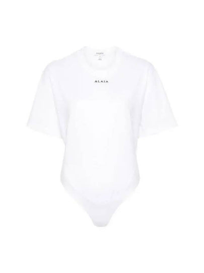 Short Sleeve T-Shirt AA9H04325J010009 White - ALAIA - BALAAN 2