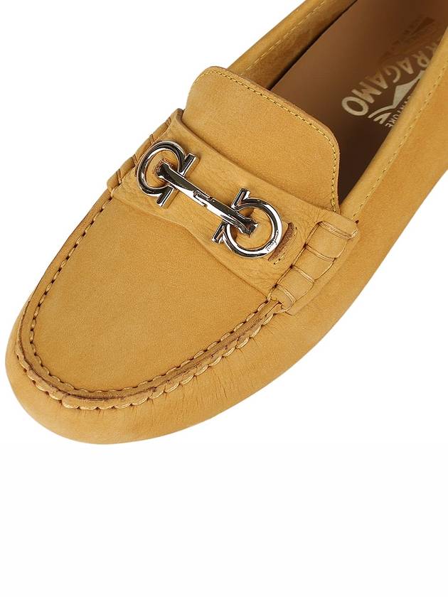 Gancini Driving Shoes Yellow - SALVATORE FERRAGAMO - BALAAN 8