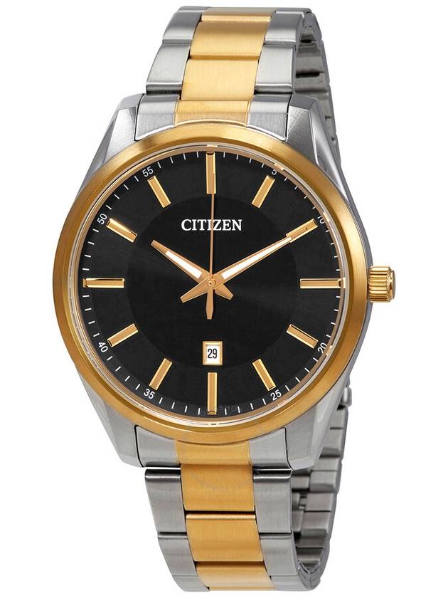 Citizen Quartz Black Dial Two-tone Men's Watch BI1034-52E - CITIZEN - BALAAN 1