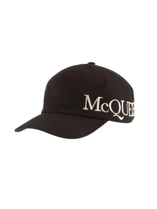 Embroidered Logo Ball Cap Black - ALEXANDER MCQUEEN - BALAAN 4