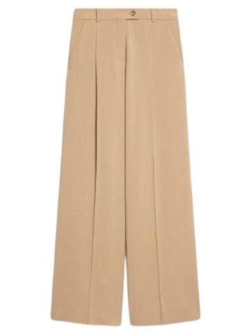 Bella oversized stretch wool wide pants beige - MAX MARA SPORTMAX - BALAAN 1