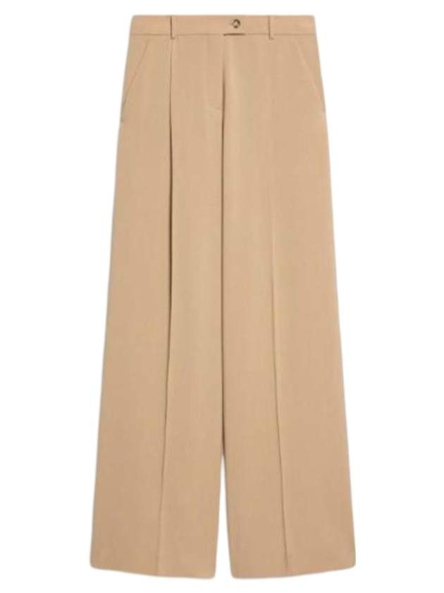 Bella oversized stretch wool wide pants beige - MAX MARA SPORTMAX - BALAAN 1