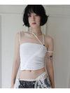 Shirring Strap Tube Top WHITE Women s Sleeveless - RUBATI - BALAAN 2