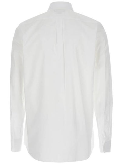 White Shirt With Chest Logo Application In Cotton Man - DOLCE&GABBANA - BALAAN 2