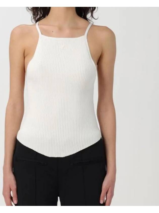 Holistic Ribbed Knit Sleeveless White - COURREGES - BALAAN 3