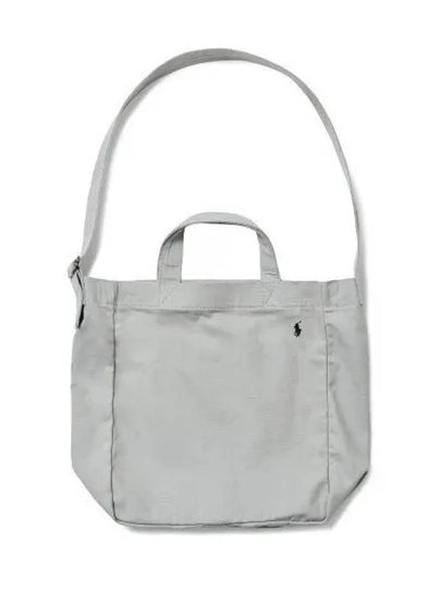 Canvas Shopper Tote Gray - POLO RALPH LAUREN - BALAAN 2