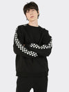 Checkerline Raglan Sweatshirt Black - AOX - BALAAN 2