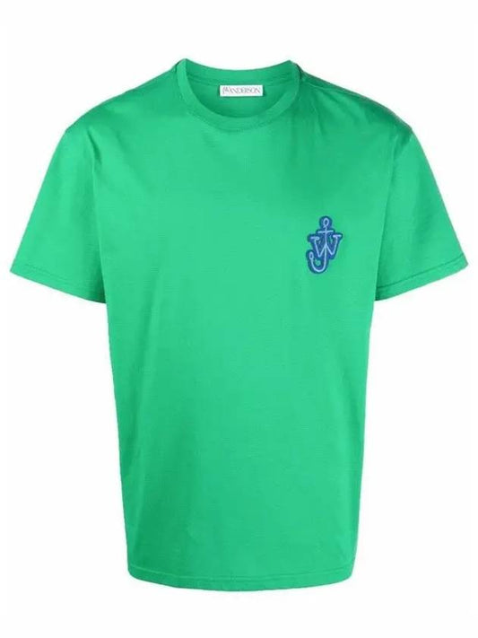 Anchor Patch Cotton Short Sleeve T-Shirt Green - JW ANDERSON - BALAAN 2